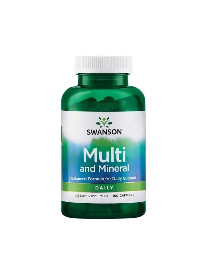 SWANSON Daily Multivitamín & Mineral 100 kapsúl