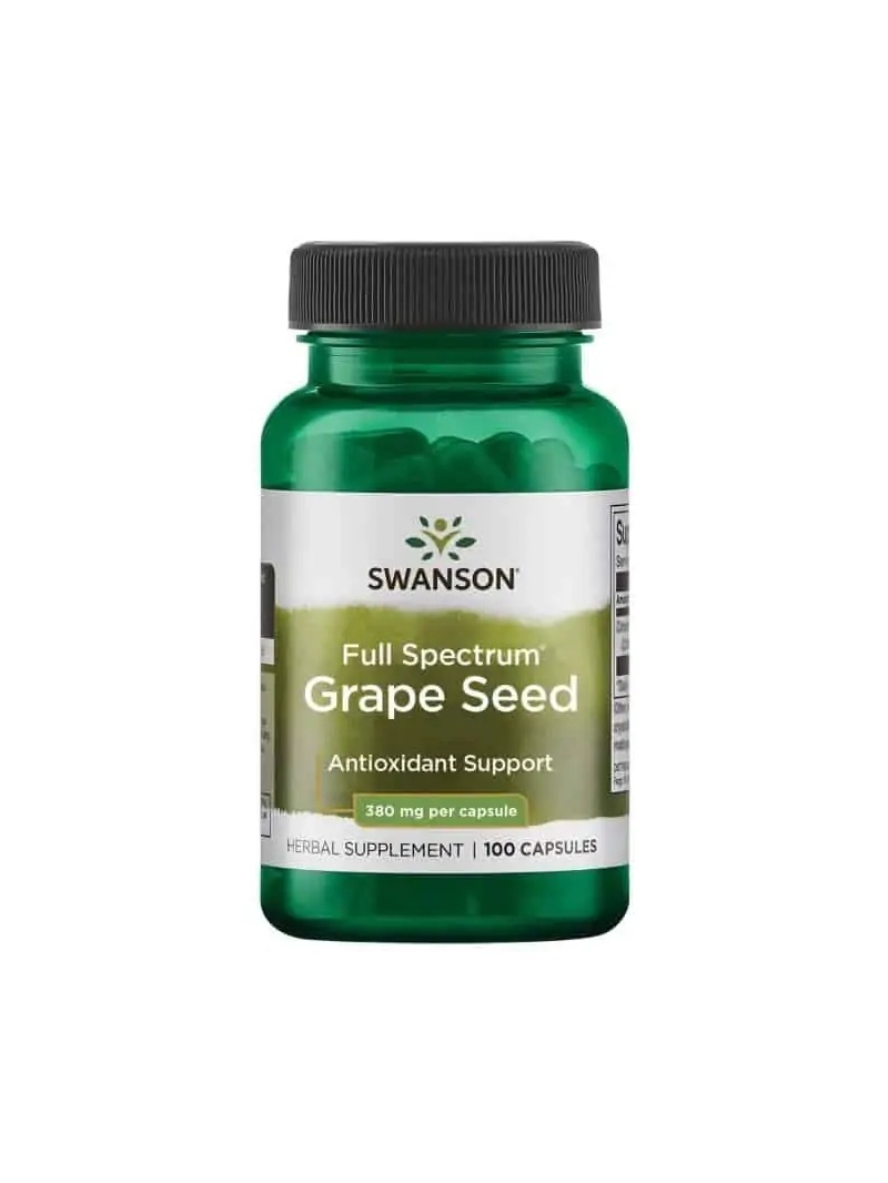 SWANSON Grape Seed (Hroznové semienko, Antioxidant) 100 kapsúl