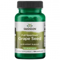 SWANSON Grape Seed (Hroznové semienko, Antioxidant) 100 kapsúl