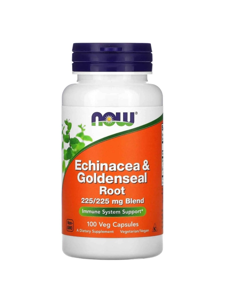 NOW FOODS Echinacea & Goldenseal Root (podpora imunitného systému) 100 vegetariánskych kapsúl