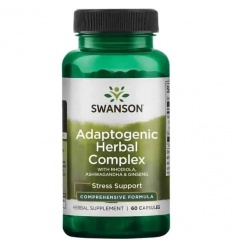 SWANSON Rhodiola Ashwagandha Ženšenový komplex (Adaptívny komplex) 60 kapsúl