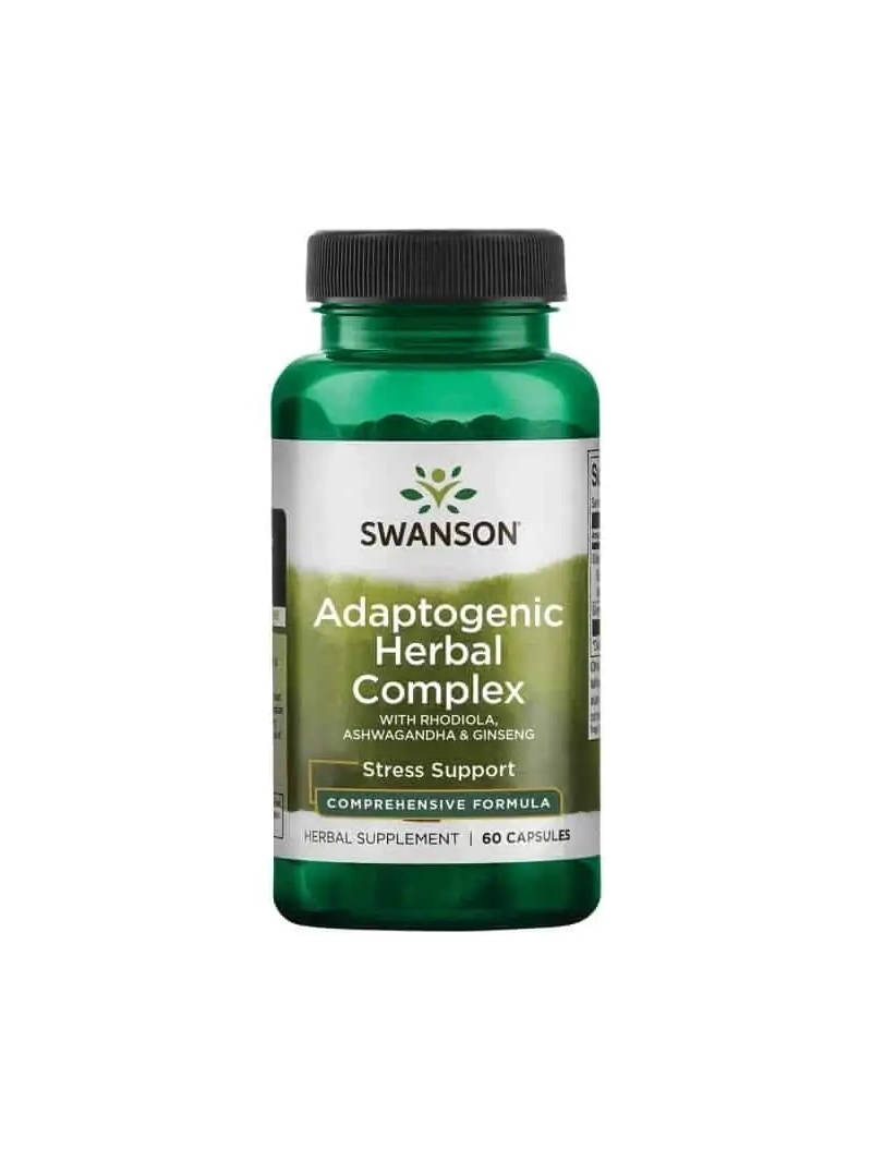 SWANSON Rhodiola Ashwagandha Ženšenový komplex (Adaptívny komplex) 60 kapsúl