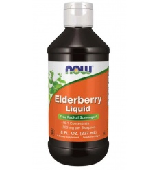 NOW FOODS Bazová tekutina (Black Elderberry Liquid) 237ml