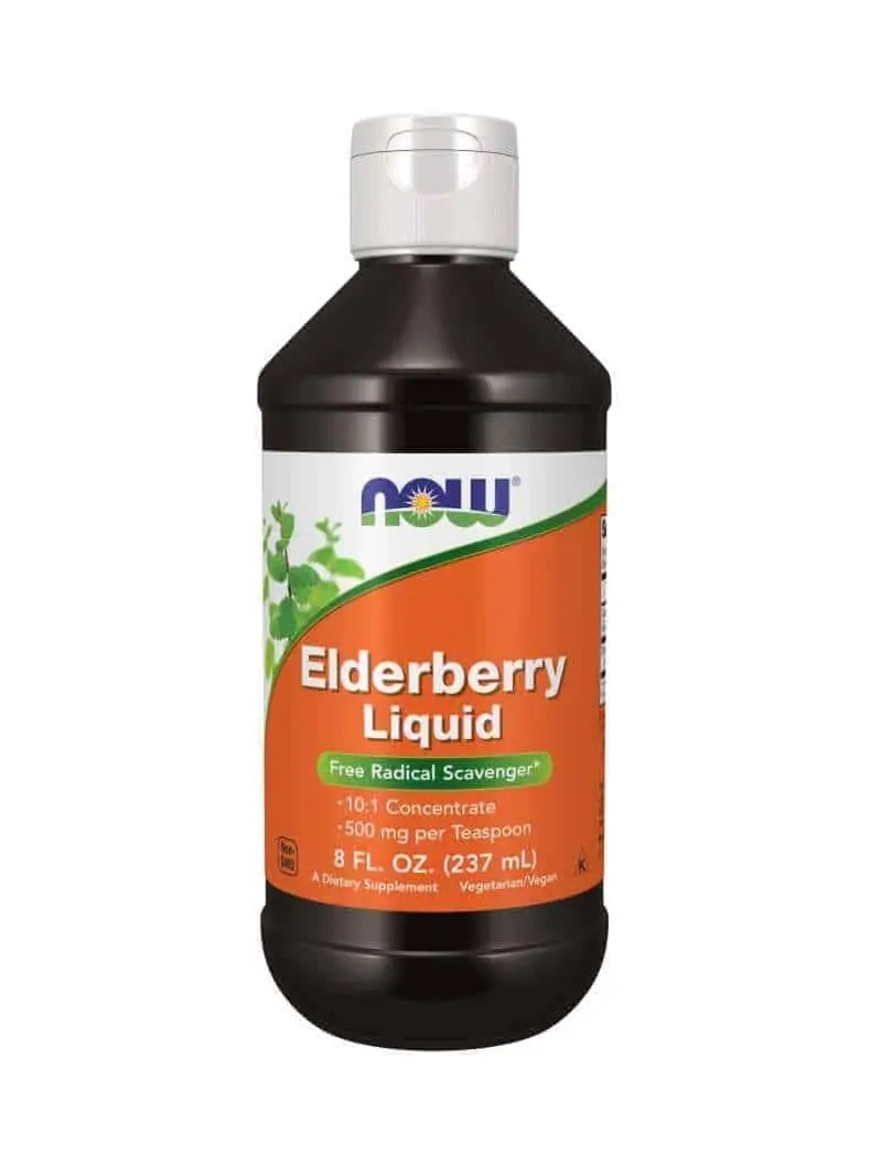 NOW FOODS Bazová tekutina (Black Elderberry Liquid) 237ml