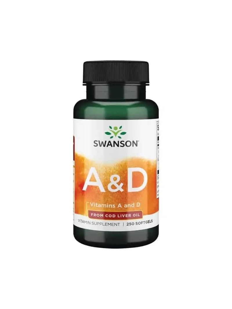 SWANSON Vitamíny A & D 250 mäkké kapsuly