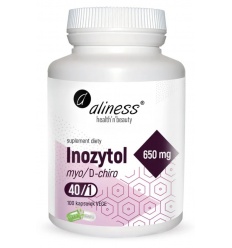 ALINESS Inositol myo/D-chiro 40/1 650 mg 100 vegetariánskych kapsúl