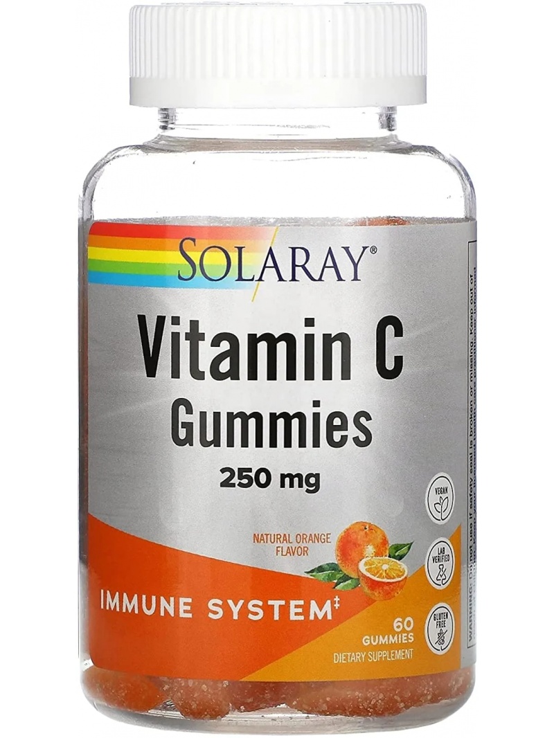 SOLARAY Vitamín C Gummies (vitamín C, Imunita) 60 Gummies