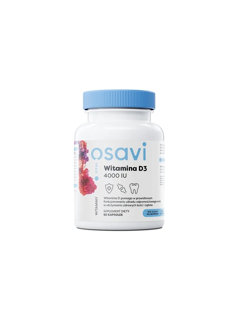 OSAVI Vitamín D3 4000 IU 60 mäkkých kapsulí