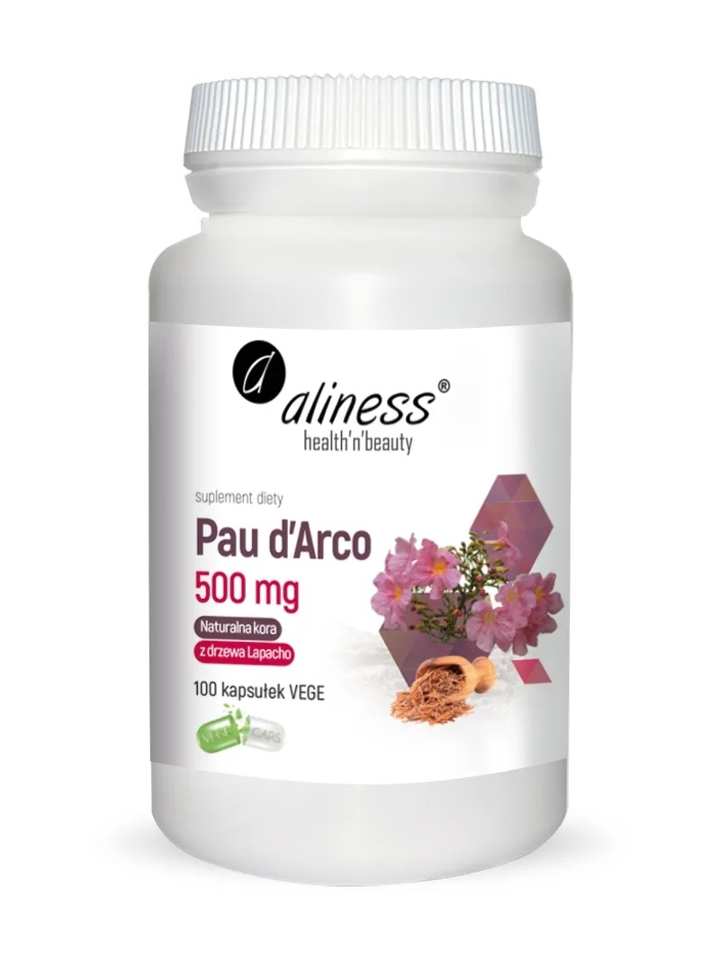 ALINESS Pau d&#39;Arco 500 mg 100 vegetariánskych kapsúl