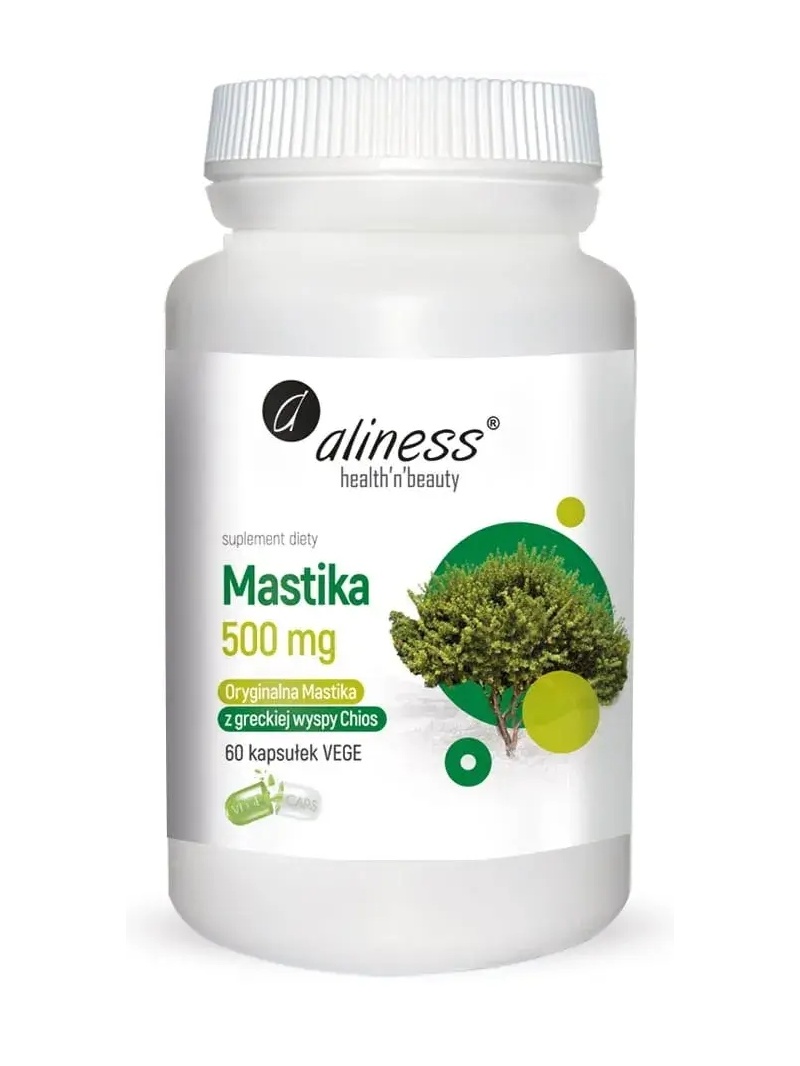 ALINES Mastika Pistacia lentiscus prášková živica 500 mg 60 vegánskych kapsúl