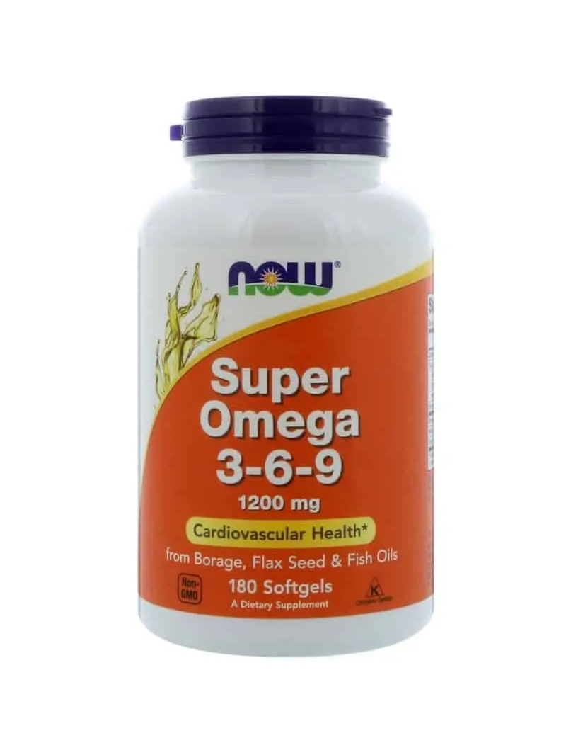 NOW FOODS Super Omega 3-6-9 1200 mg - 180 mäkkých kapsulí