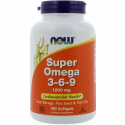 NOW FOODS Super Omega 3-6-9 1200 mg - 180 mäkkých kapsulí