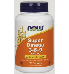 NOW FOODS Super Omega 3-6-9 1200 mg – 90 mäkkých kapsulí