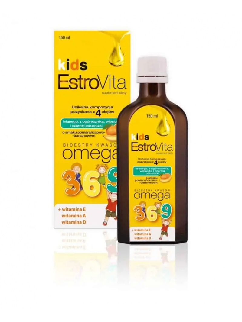 EstroVita Kids (Omegakyseliny pre deti) 150ml pomaranč-banán