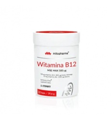 MITOPHARMA Vitamín B12 MSE MAX 500 mcg 120 kapsúl