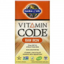 GARDEN OF LIFE Vitamínový kód RAW Iron 30 vegetariánskych kapsúl