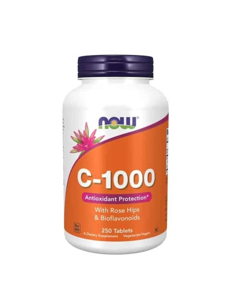 NOW FOODS Vitamín C-1000 so šípkami a bioflavonoidmi 250 tabliet