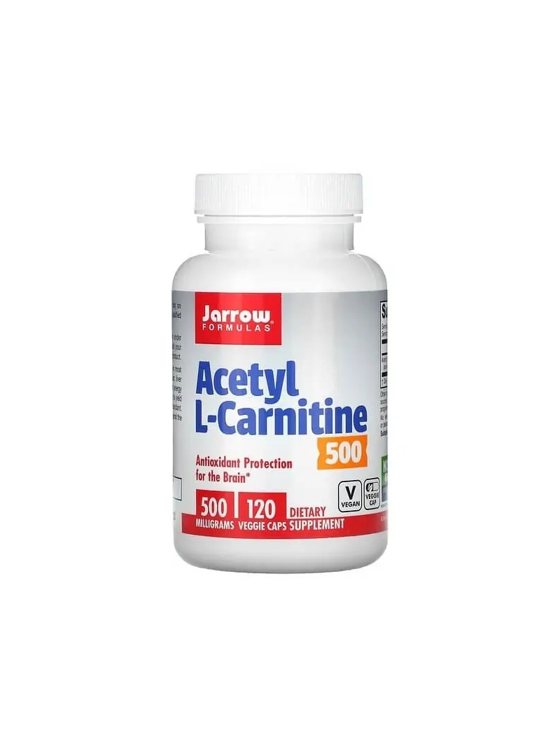 JARROW FORMULAS Acetyl L-Carnitine 500 mg (Acetyl L-Carnitine) 120 vegetariánskych kapsúl