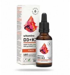 AURA HERBALS Vitamín D3 + K2 FORTE 4000 IU + 100 mcg 30 ml