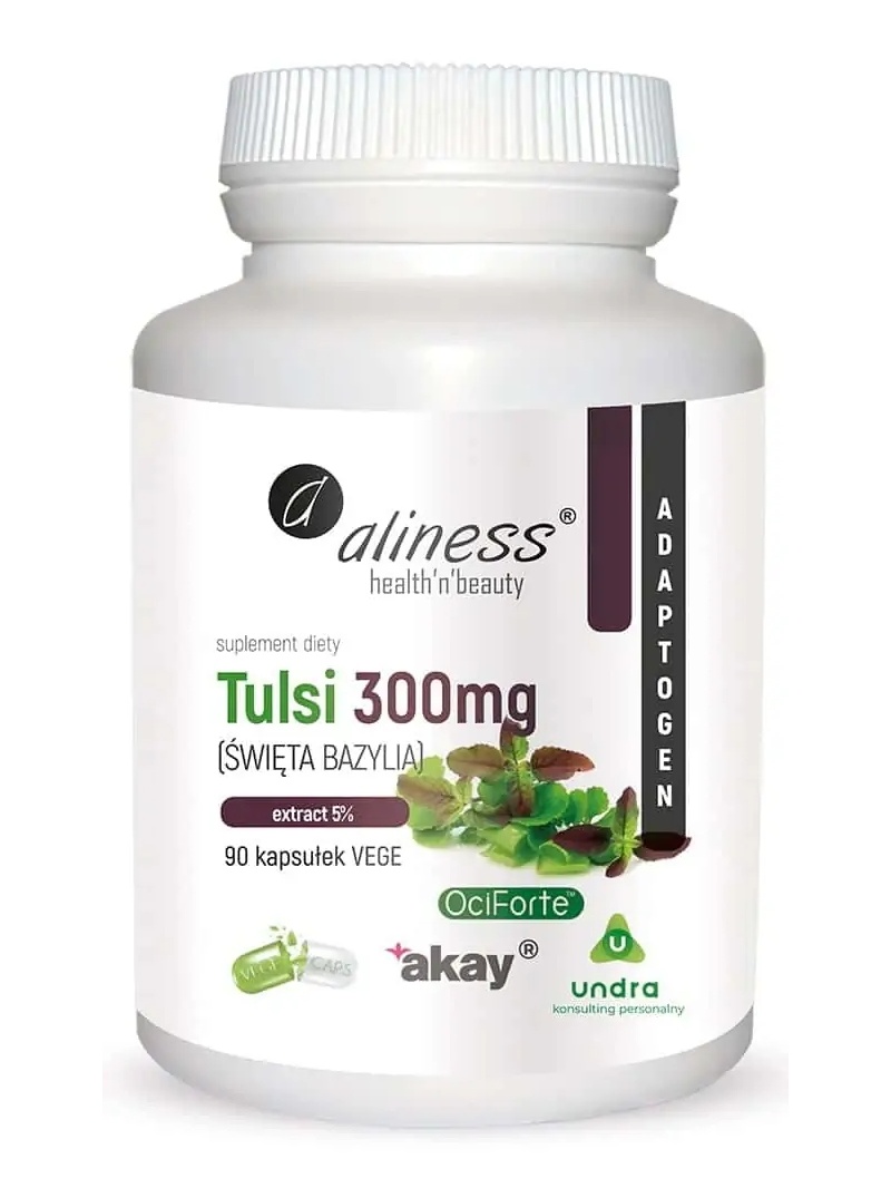 ALINES Tulsi Extract 5% 300mg (Bazalka svätá) 90 vegetariánskych kapsúl