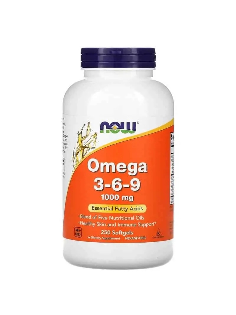 NOW FOODS Omega 3-6-9 1000 mg 250 mäkkých gélov