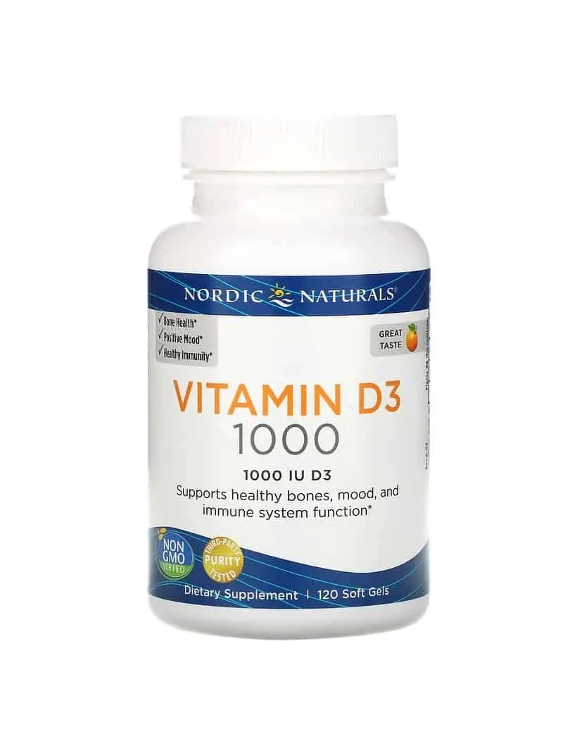 NORDIC NATURALS Severský vitamín D3 1000 IU (vitamín D3) 120 balíčkov