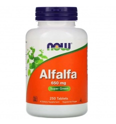 NOW FOODS Alfalfa 650 mg (Alfalfa) 250 vegetariánskych tabliet