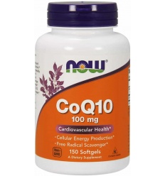 NOW FOODS CoQ10 s vitamínom E 100 mg 150 vrecúšok