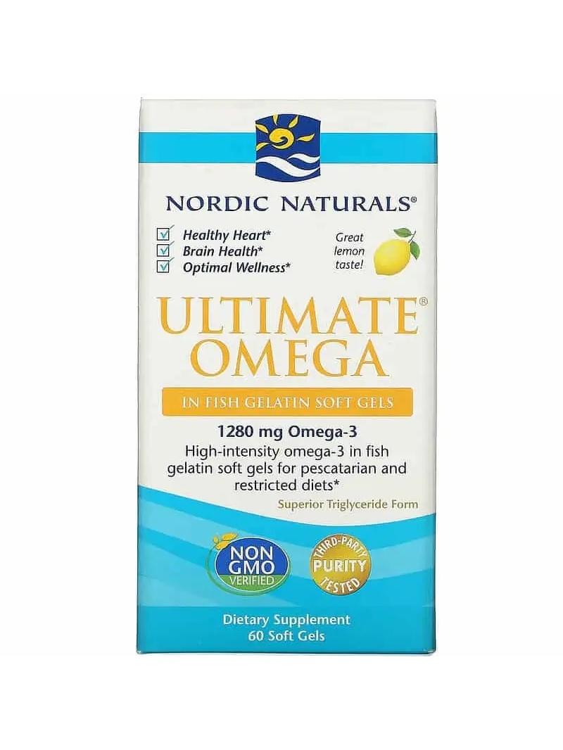 Nordic Naturals Ultimate Omega-3 1280 mg 60 rybacej želatíny citrón