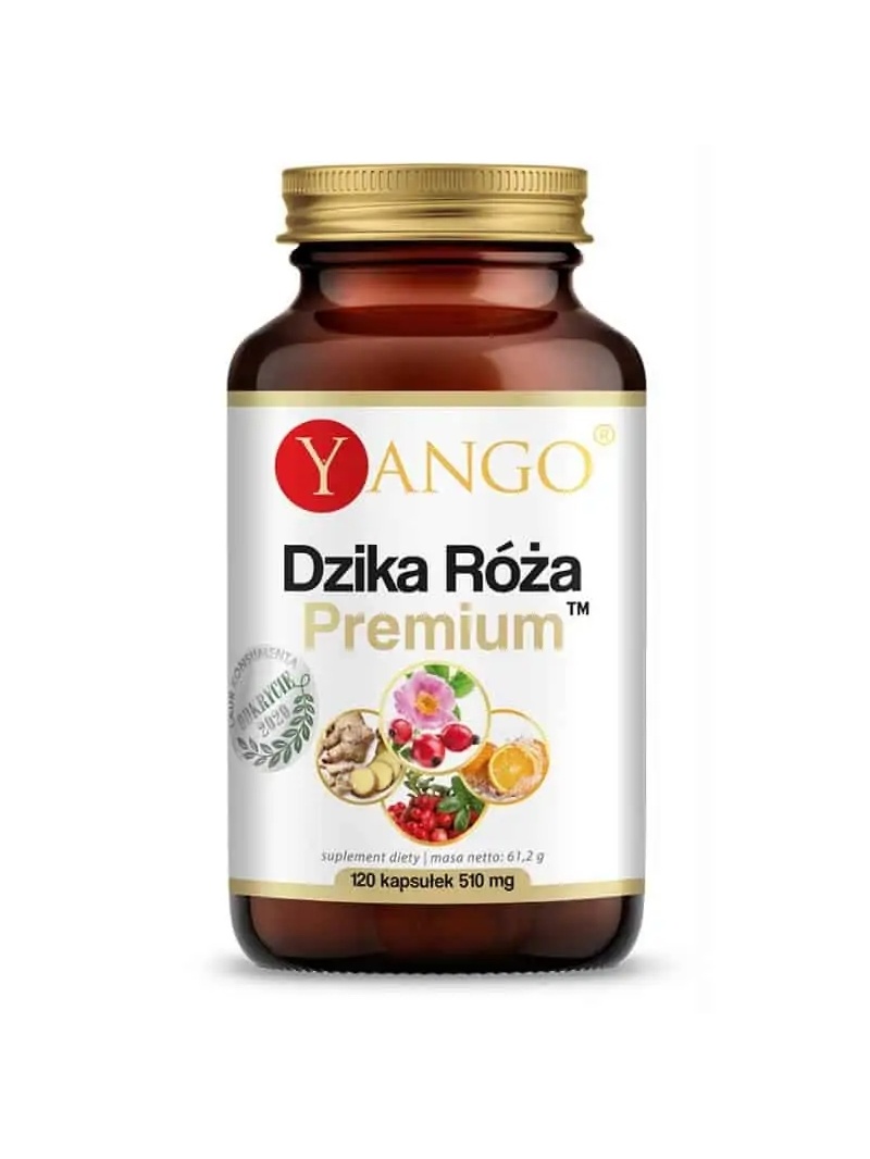 YANGO Rosehip Premium (primárny zdroj vitamínu C) 120 kapsúl