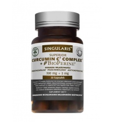 SINGULARIS Curcumin C3 Complex + Bioperine (kurkuma) 30 kapsúl