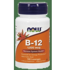 NOW FOODS Vitamín B12 1000 mcg (vitamín B12) - 100 tabliet