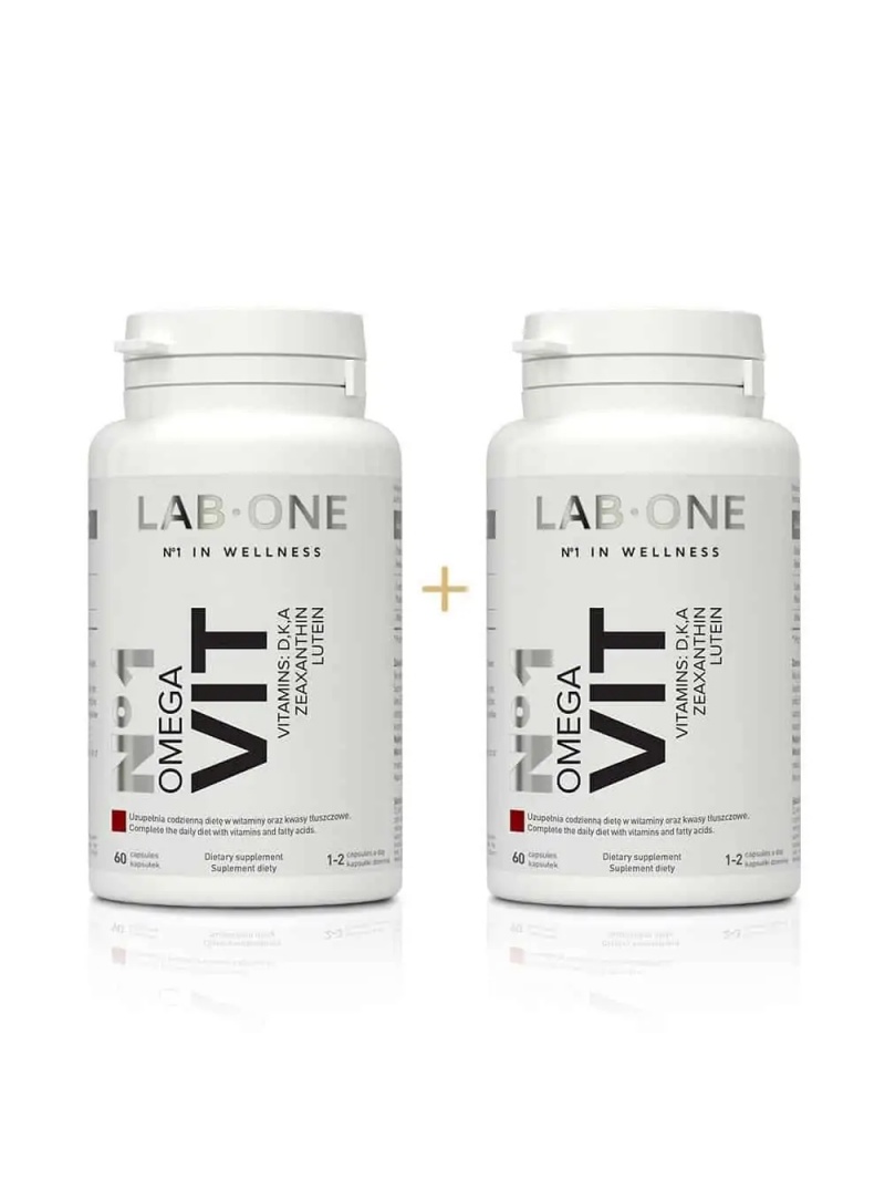 LAB ONE N°1 Omega VIT (Omega 3 + vitamíny D, K, A - sada 2 balení) 2 x 60 kapsúl