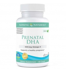 NORDIC NATURALS Vegan Prenatal DHA 500 mg (Vegan Omega 3 – podpora tehotenstva) 60 mäkkých gélov