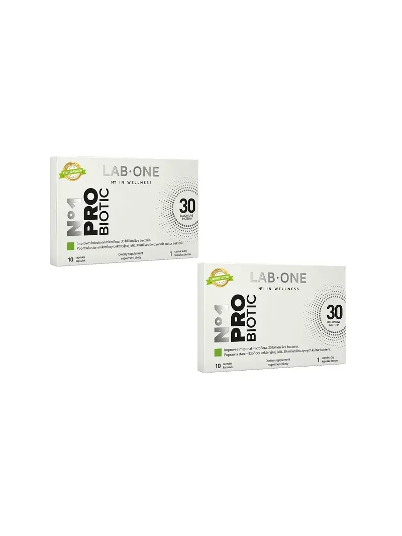 LAB ONE N°1 ProBiotic (sada probiotík 2 balenia) – 2 x 10 vegánskych kapsúl