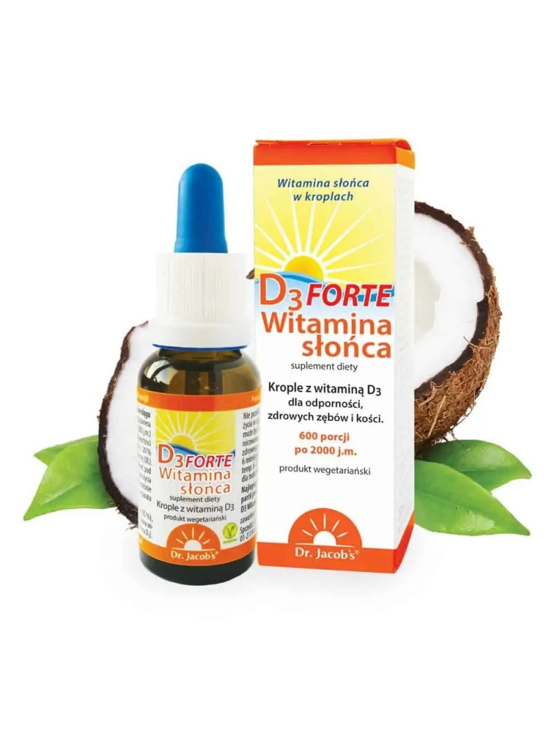 DR. JACOBS Sun Vitamin D3 Forte (odolnosť zubov a kostí proti vitamínu D3) 20 ml