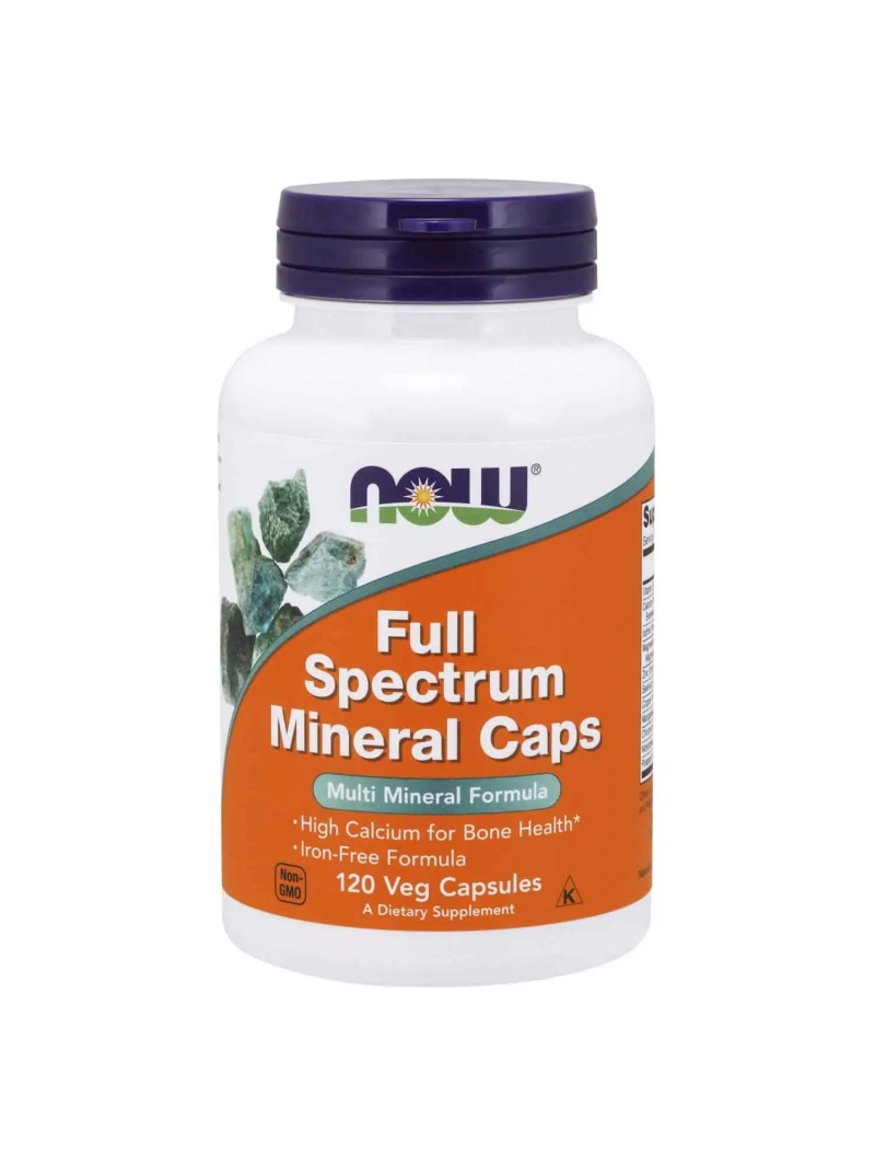 NOW FOODS Full Spectrum Mineral Caps (jód, horčík, zinok, chróm, selén) 120 vegetariánskych kapsúl