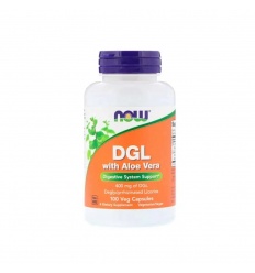 NOW FOODS DGL s Aloe Vera 100 vegetariánskych kapsúl