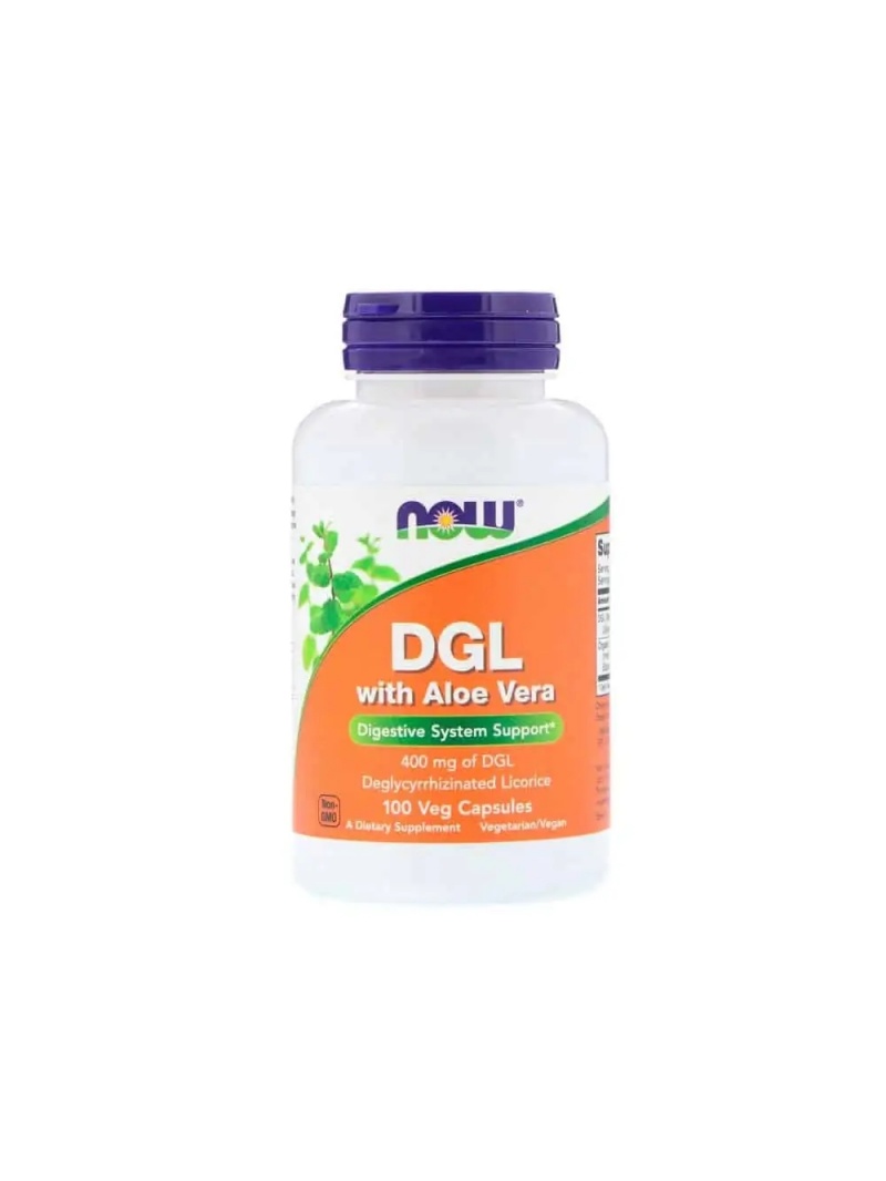 NOW FOODS DGL s Aloe Vera 100 vegetariánskych kapsúl