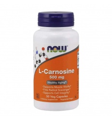 NOW FOODS L-Carnosine 500 mg (L-Carnosine) 50 vegetariánskych kapsúl