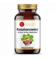 YANGO pagaštan konský 20% escín (podporuje žilový obeh, na ťažké nohy) 60 vegetariánskych kapsúl