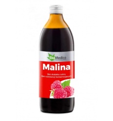 EKAMEDICA Malinová 100% malinová šťava s vitamínom C (trávenie, bolesť žalúdka) 500 ml