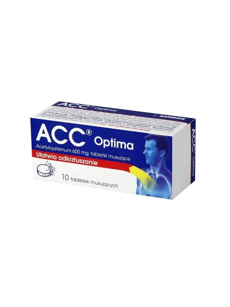 ACC Optima (Uľahčuje vykašliavanie) 600 mg 10 šumivých tabliet