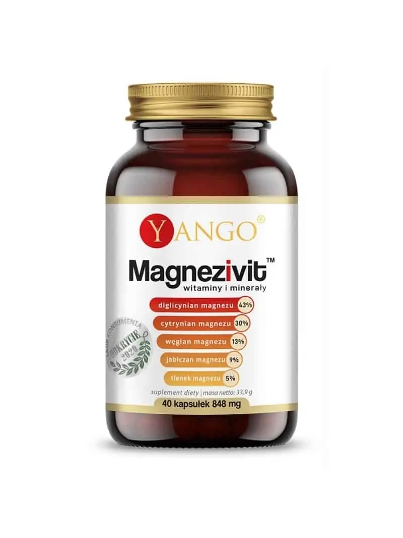 YANGO Magnezivit™ (vitamíny a minerály) 40 vegetariánskych kapsúl