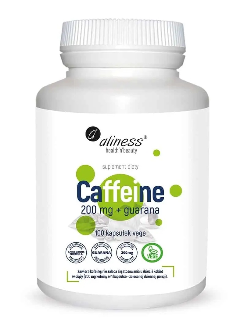 ALINESS Kofeín 200 mg + Guarana 100 vegetariánskych kapsúl