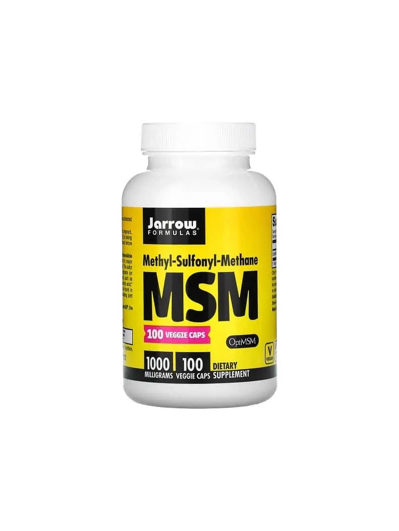 JARROW FORMULAS MSM 1000 mg (metylsulfonylmetánová sira) 100 vegetariánskych kapsúl