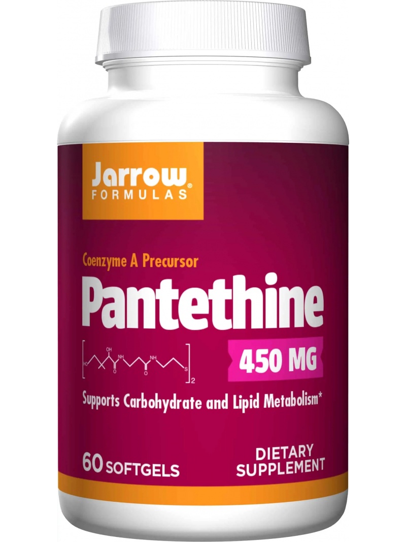 JARROW FORMULAS Pantethine 450 mg (Pantethine) 60 mäkkých gél