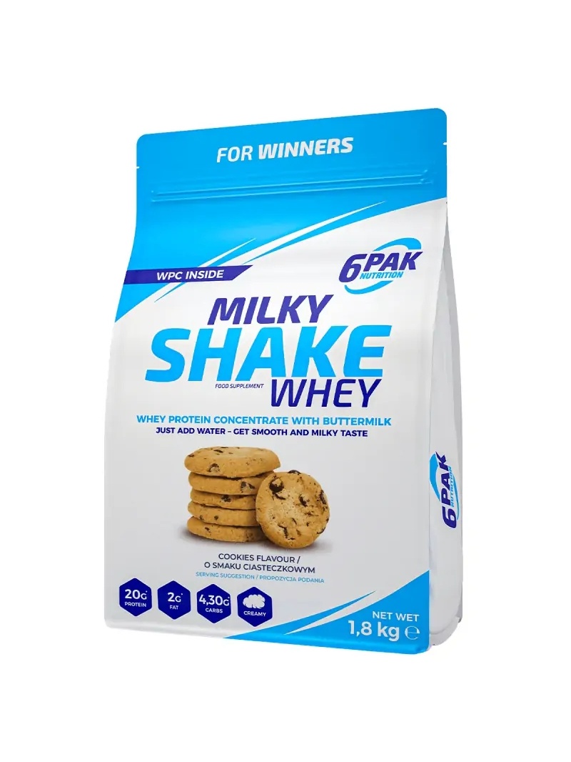 6PAK Nutrition Milky Shake Whey (srvatkový proteínový koncentrát) 1800 g čokolády