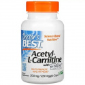 Doctor’s Best acetyl-L-carnitín s biosintovými karnitínmi 500 mg 120 vegetariánskych kapsúl