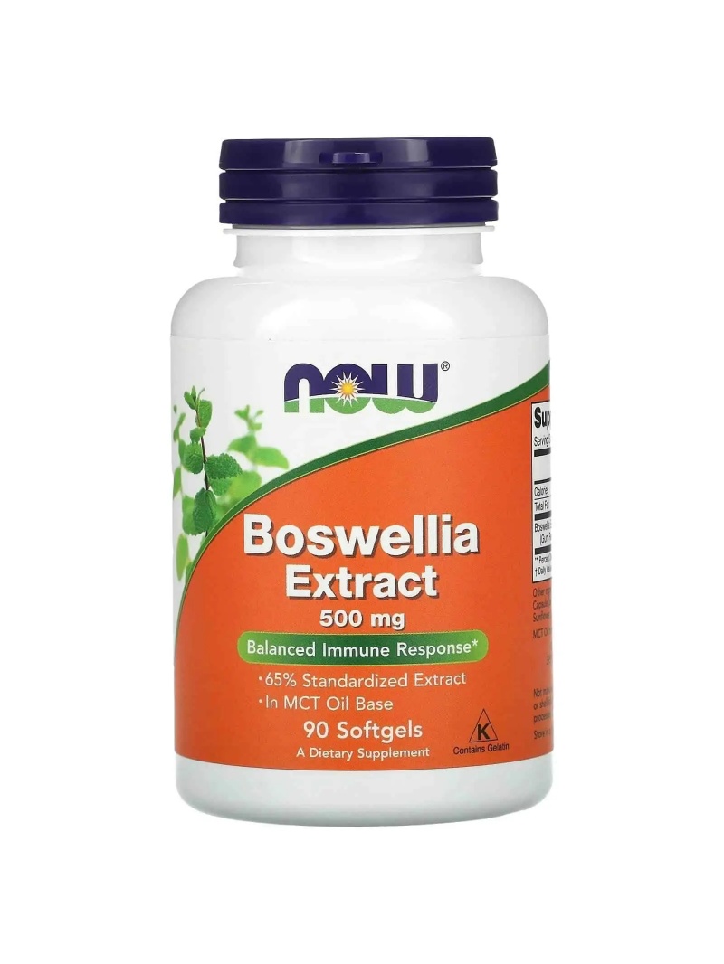 NOW FOODS Boswellia Extract 500 mg (kadidla extrakt) 90 mäkkých gélov